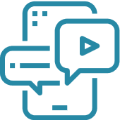 Media section mobile icon